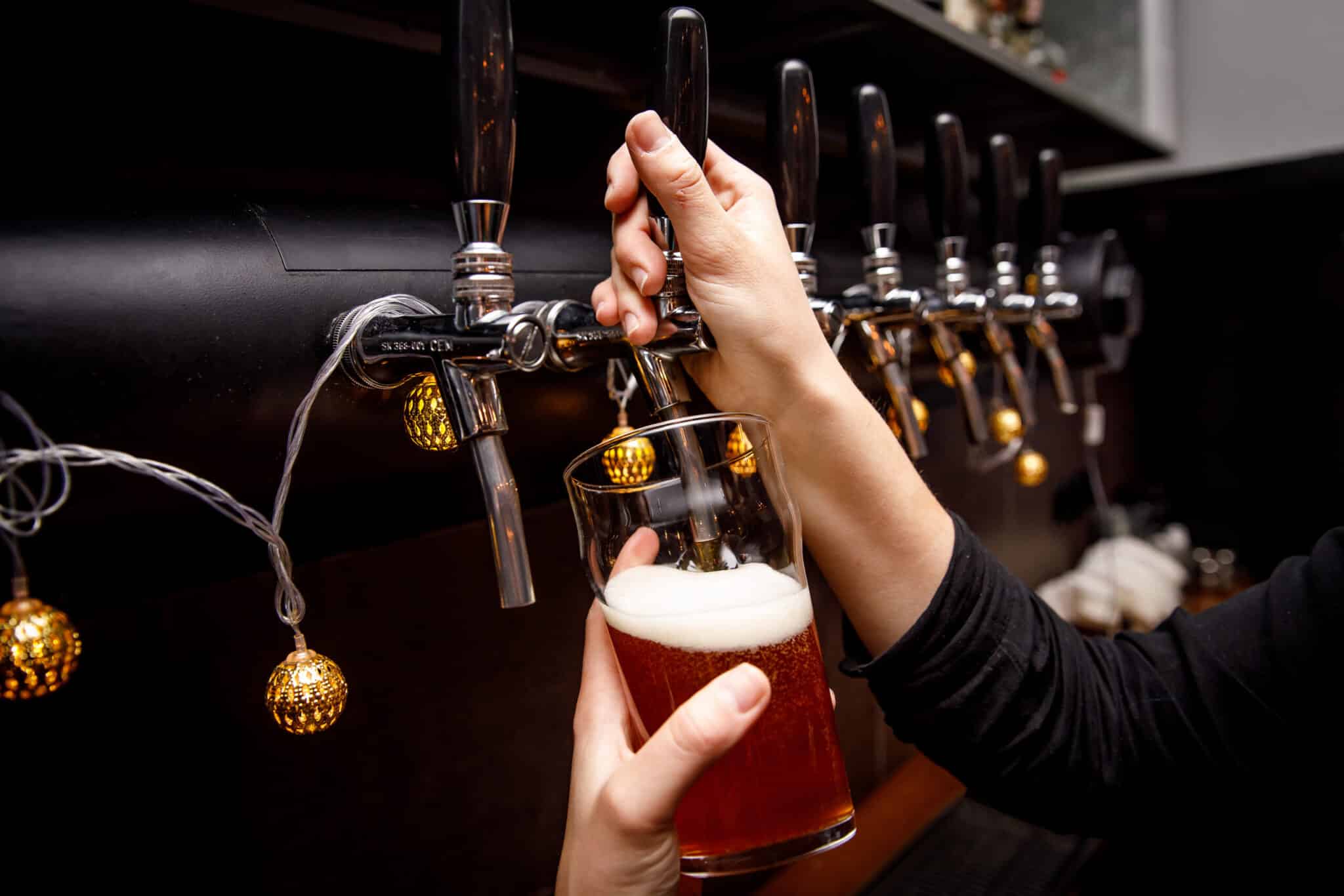 Pouring-Beer-from-tap