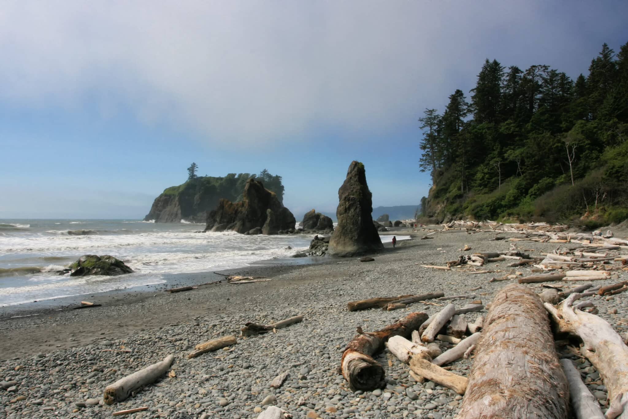 Day-hiking-on-beach-Washington-State