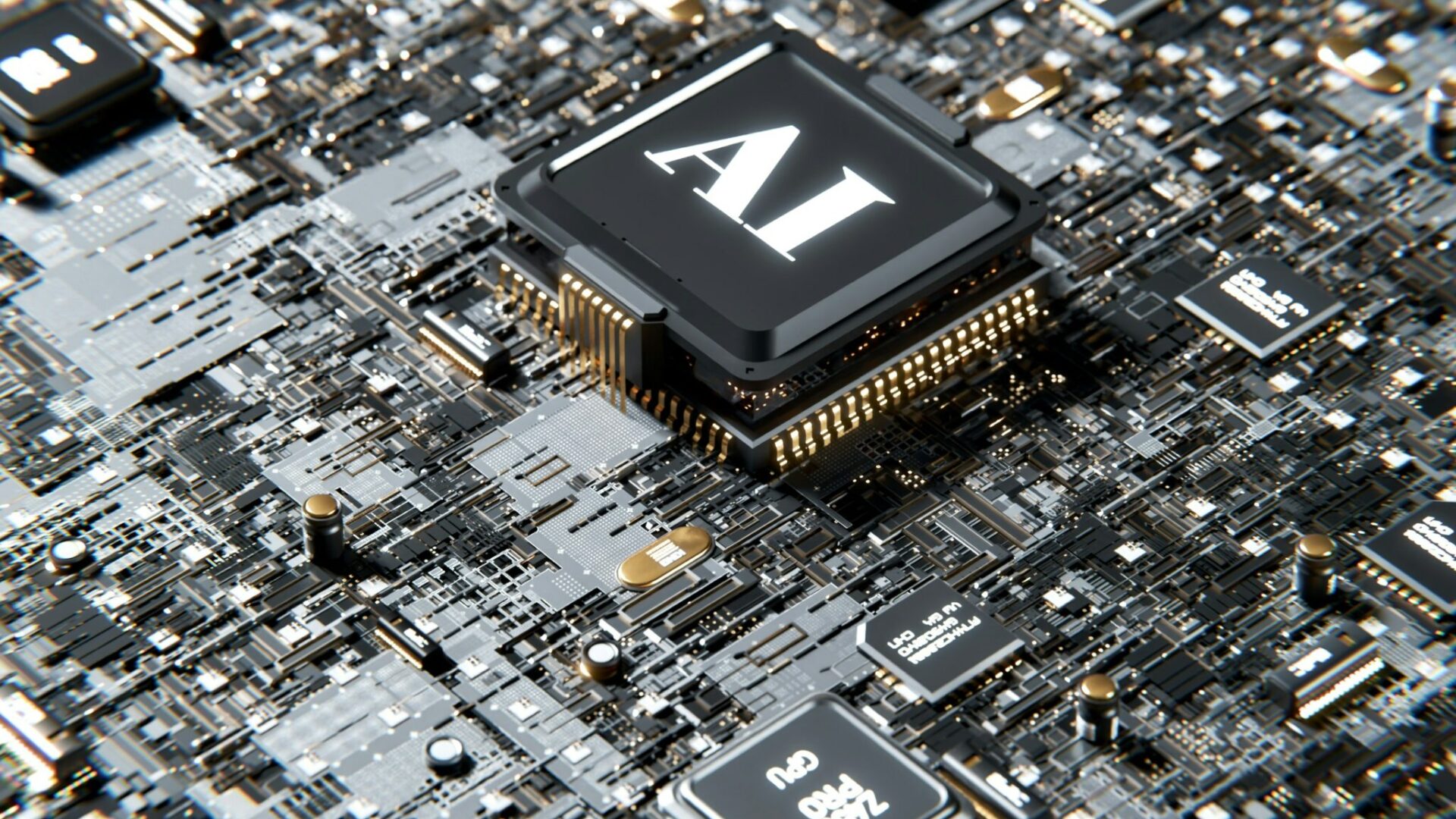 Micro Chip Integrated Circuit AI